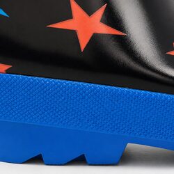 Kids Waterproof Rain Boots Slip Resistant Matte Ombre Stars Size 11