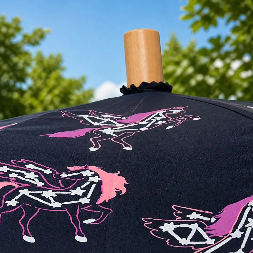Pegasus Constellations Colour Changing Umbrella Kids Rainy Day Protection