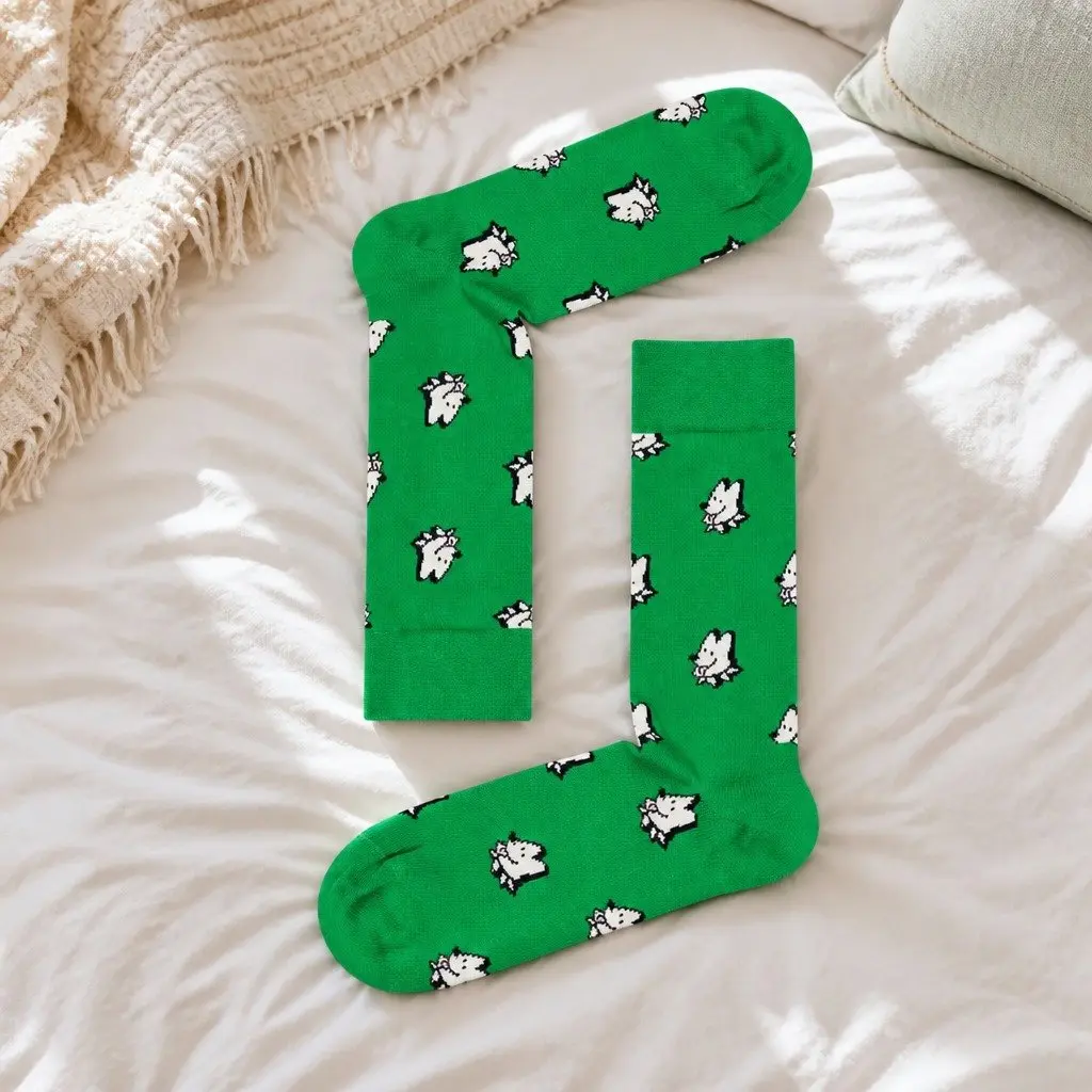 Dog Socks Colourful Size 41-46 Combed Cotton Fun Everyday Unisex