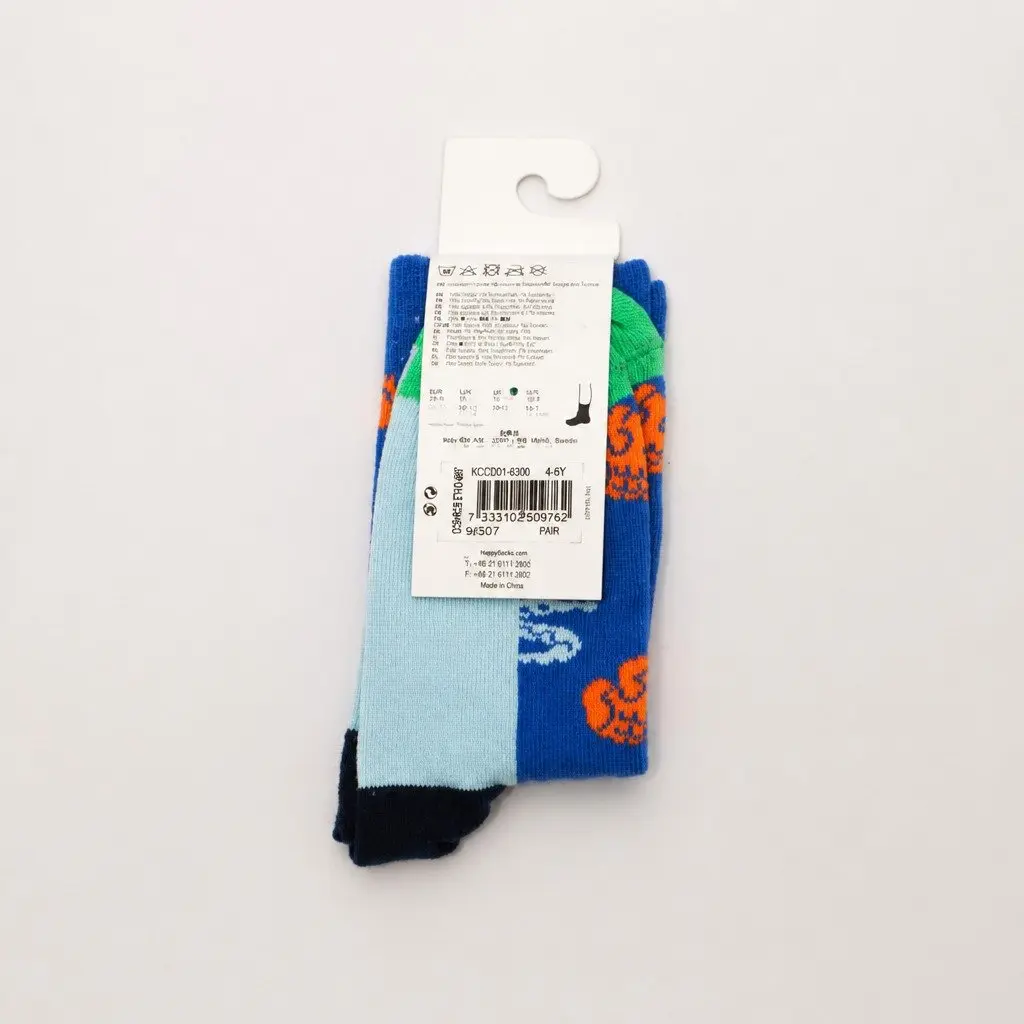 Kids Socks Crocodile Design Ages 4-6 Colorful Fun Comfortable Children Cotton