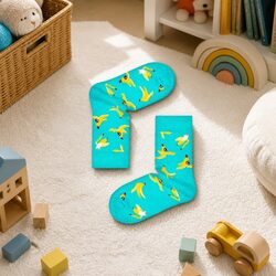 Kids Banana Print Socks - Perfect for Little Ones