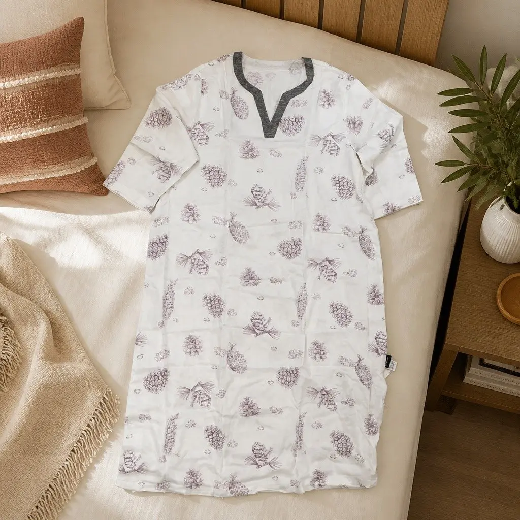 Loungewear Dress Pinecone Space XS Flowy Celestial Print