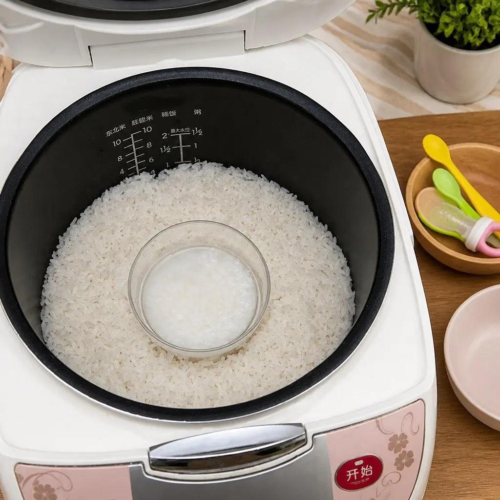 Porridge Maker Pink Heat Resistant Glass for Rice Cookers Baby Food Cooking