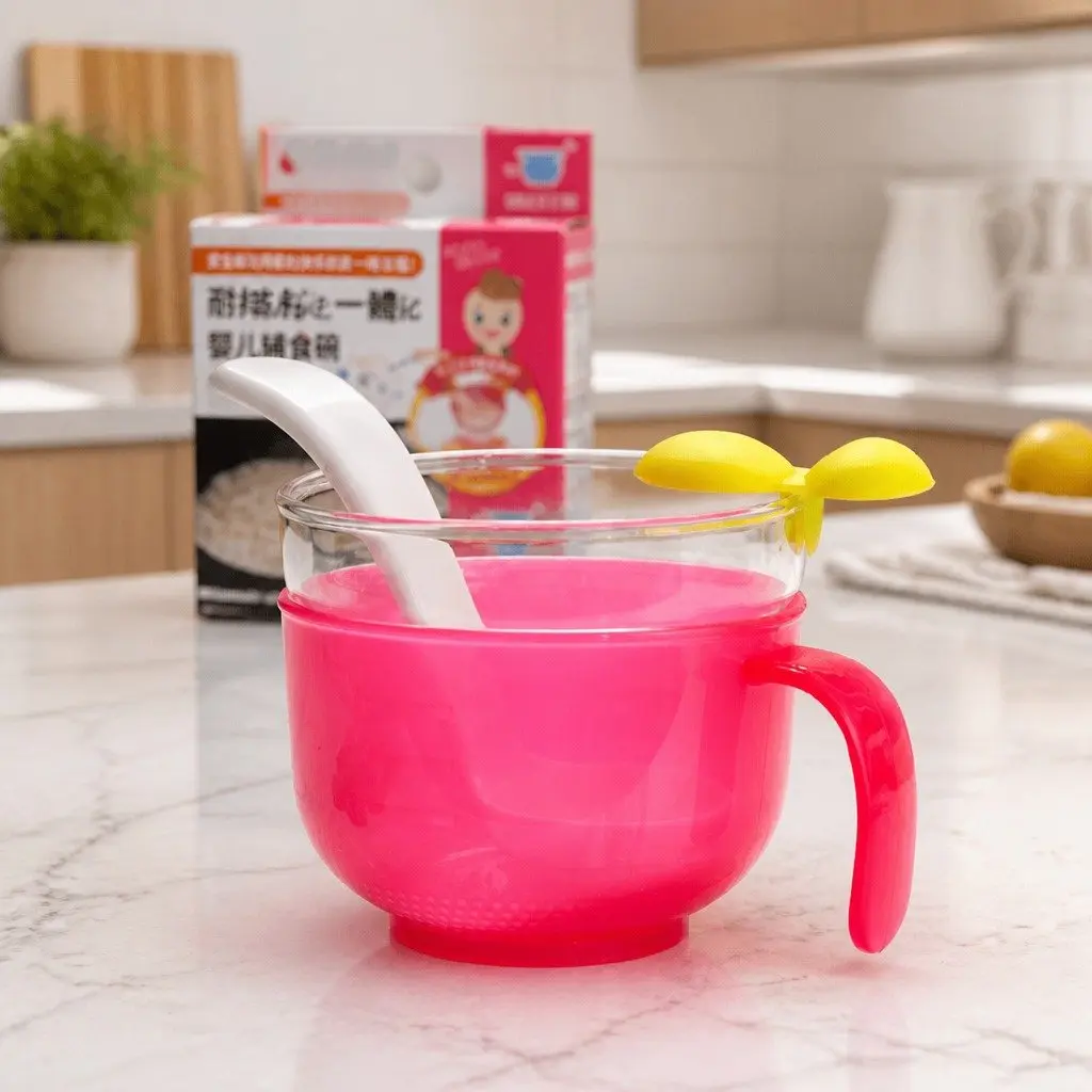 Porridge Maker Green Heat Resistant Glass Baby Food Cooking Steamer Accessory