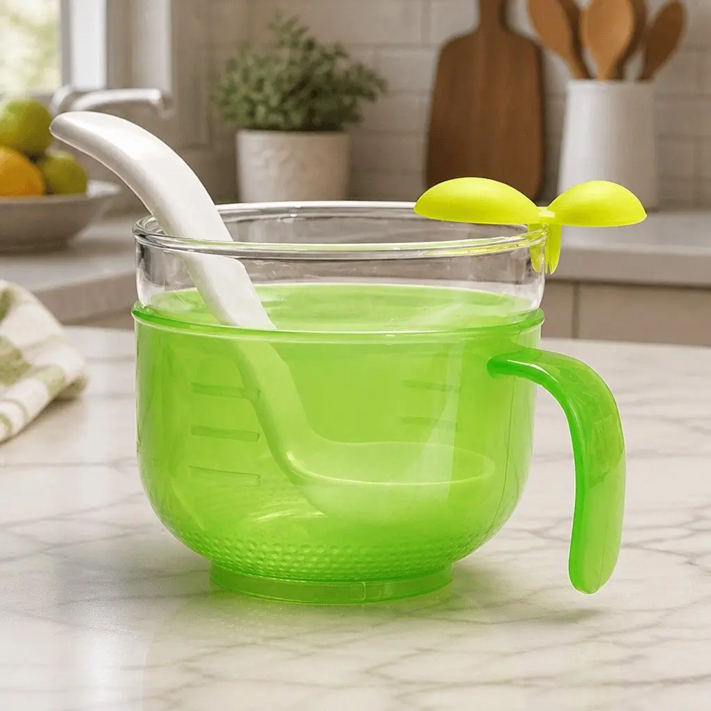 Porridge Maker Green Heat Resistant Glass Baby Food Cooking Steamer Accessory