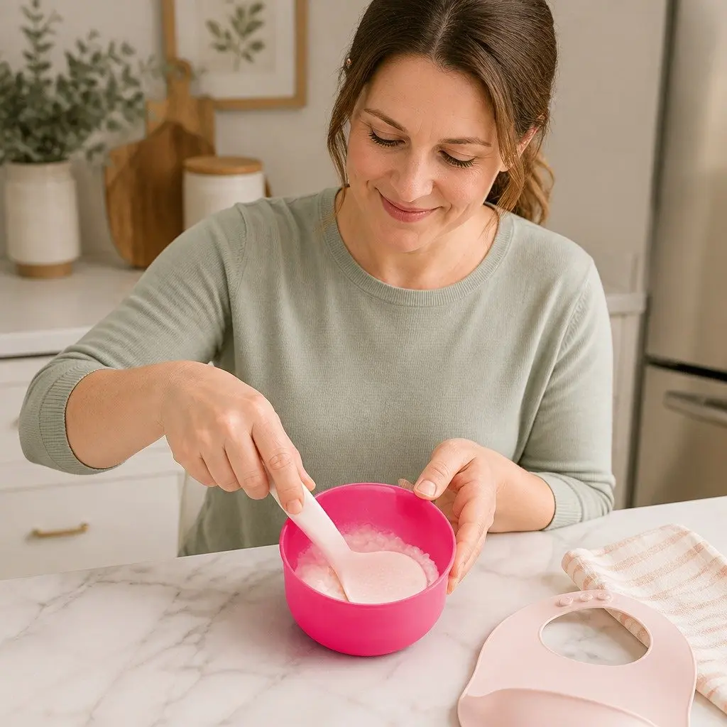 Porridge Maker Green Heat Resistant Glass Baby Food Cooking Steamer Accessory
