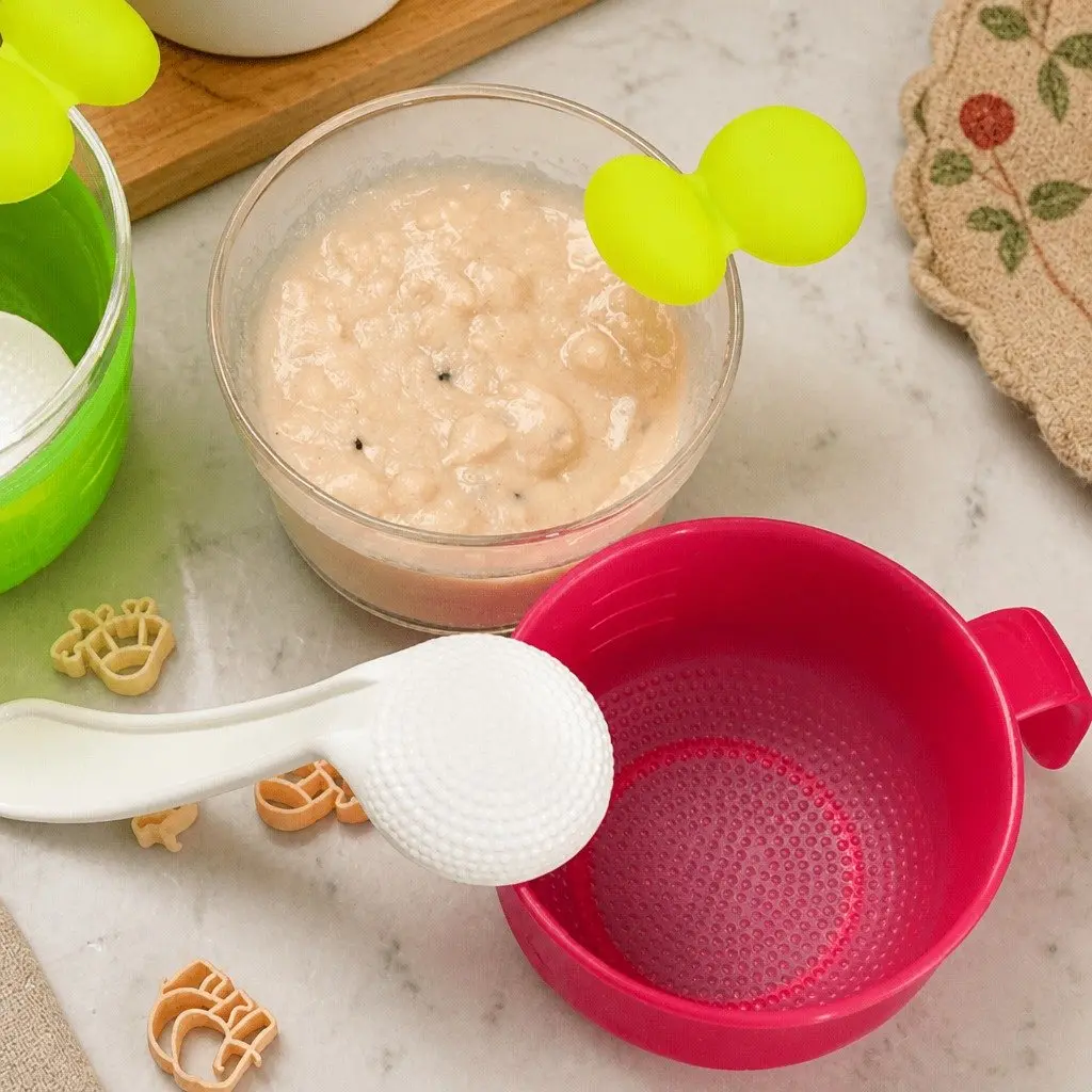 Porridge Maker Green Heat Resistant Glass Baby Food Cooking Steamer Accessory