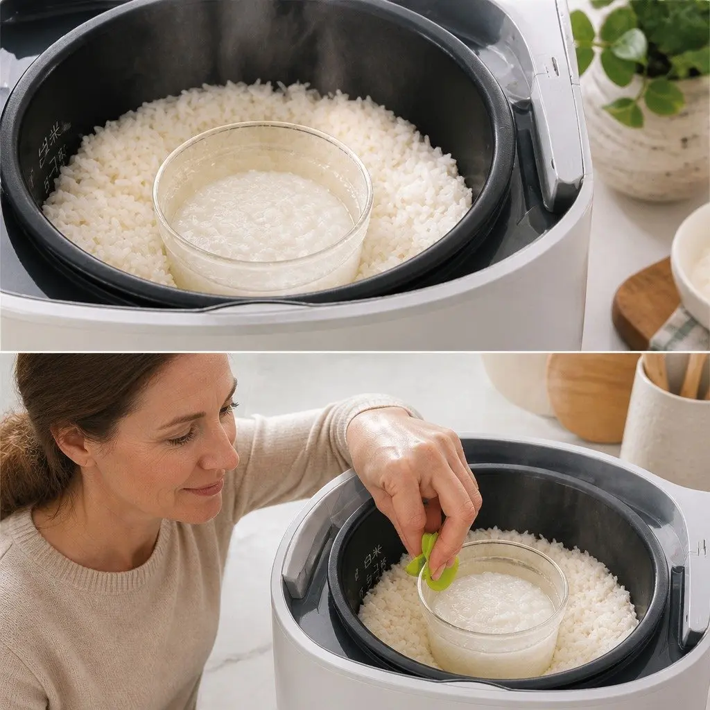 Porridge Maker Green Heat Resistant Glass Baby Food Cooking Steamer Accessory