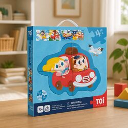 4 Puzzles In A Box Transport Set 12 18 24 30 Piece Kids Educational Jigsaw