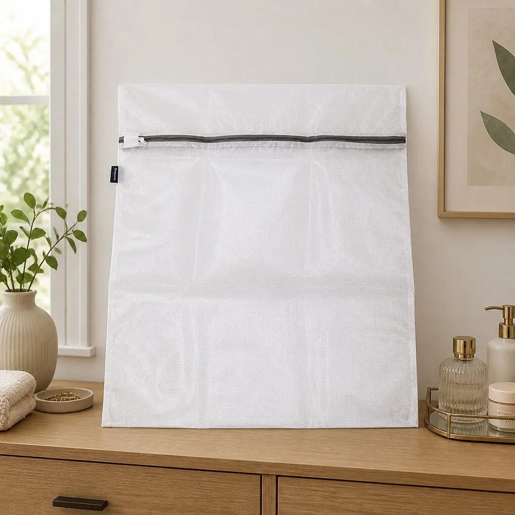 Kids Laundry Bag Neutral Tone Foldable Lightweight Storage Organizer
