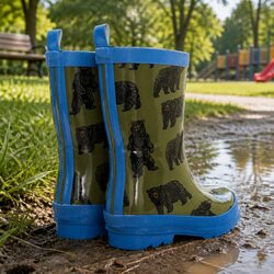 Kids Waterproof Rain Boots, Slip-Resistant & Durable
