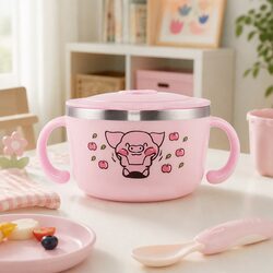 Compact Kids Stainless Steel Bowl 480ml - Functional Design