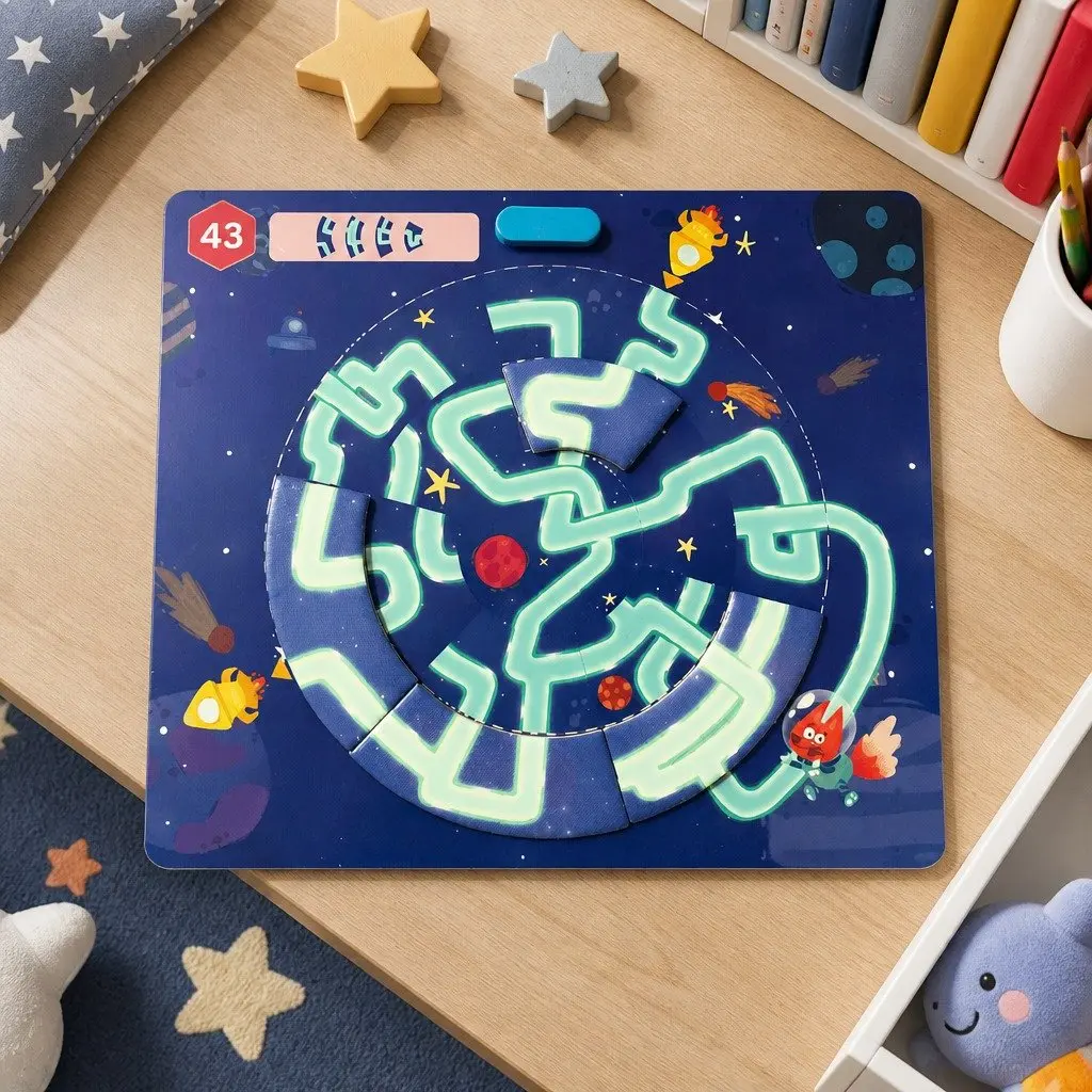 Logic Box Educational Magnetic Game Toy for Kids Cognitive Thinking Puzzle Cards