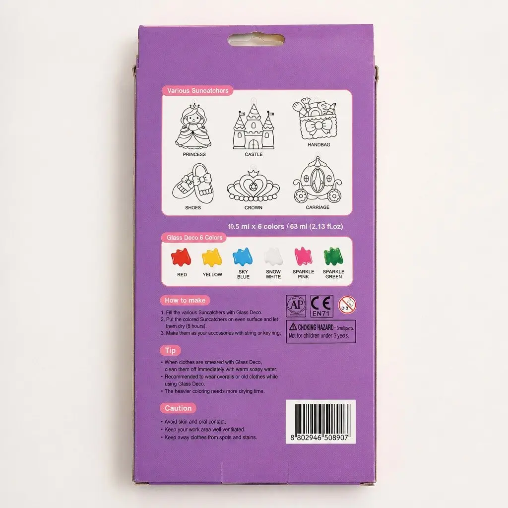 Kids Craft Set Princess Colouring Painting Molds Creative Playtime Activities