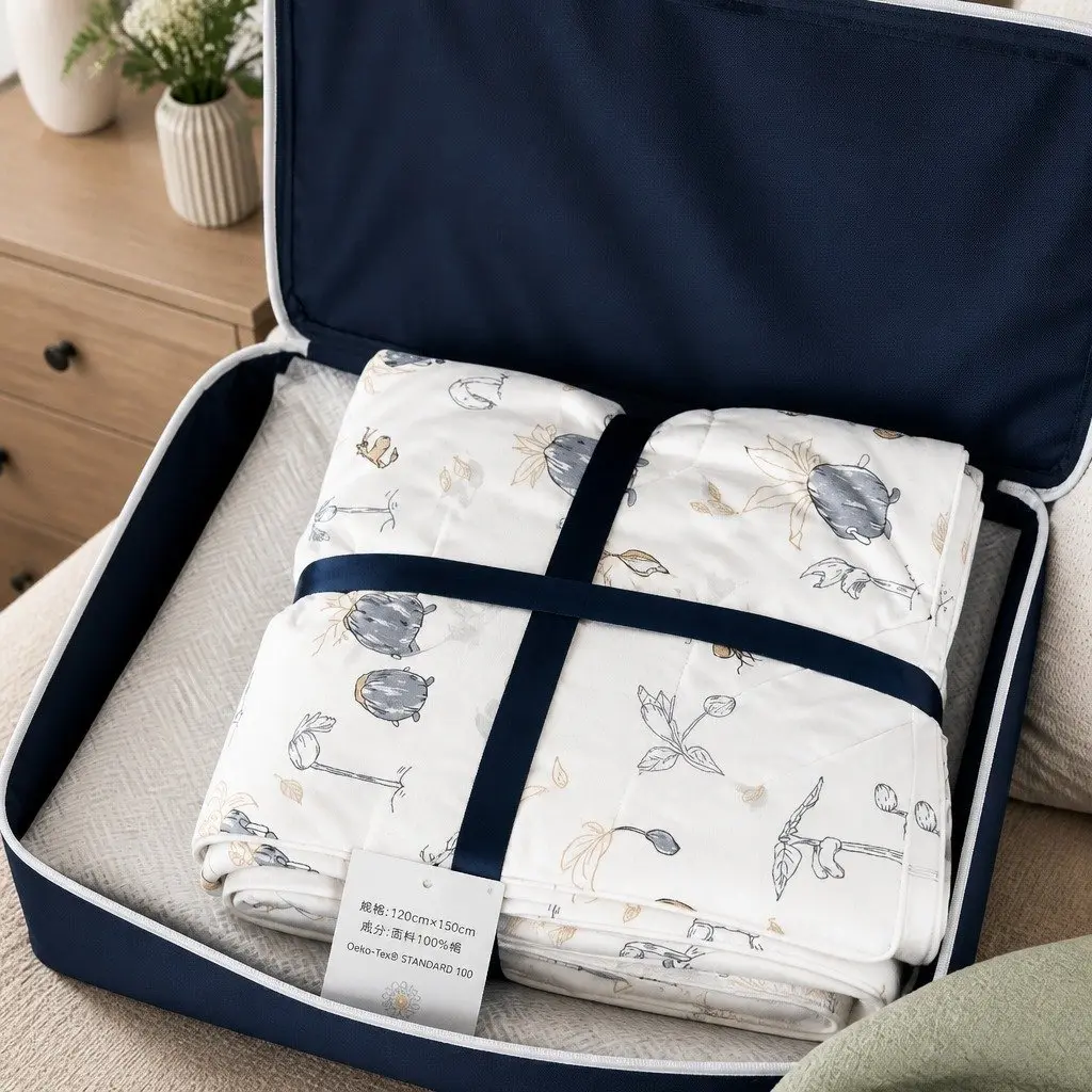 Cooling Comforter Blanket Grey 200x230cm Moisture-Wicking Lightweight Breathable
