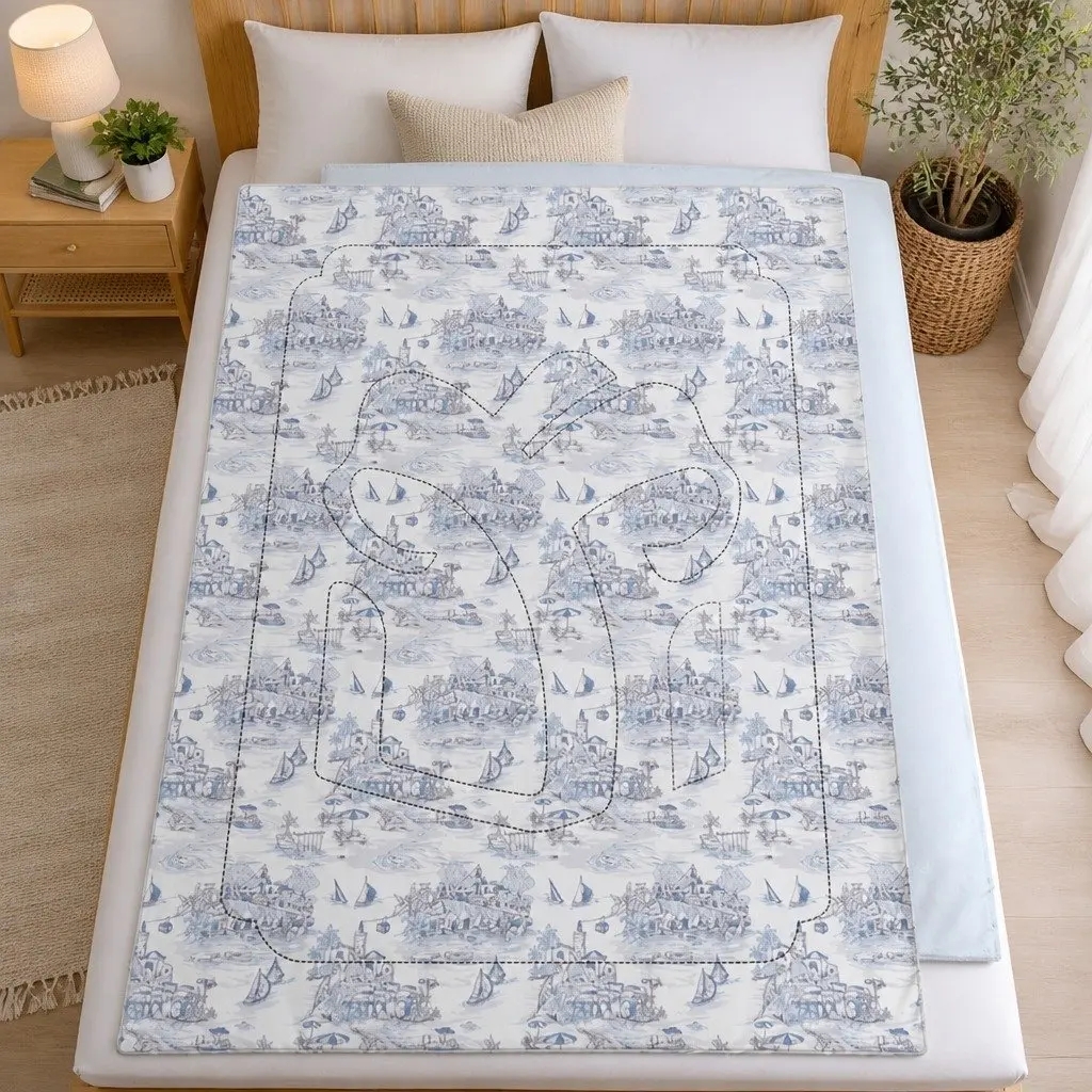 Cooling Comforter Blanket Grey 200x230cm Moisture-Wicking Lightweight Breathable