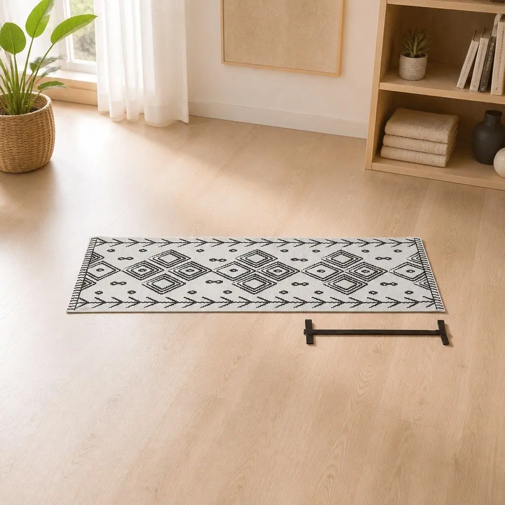 Yoga Mat Berber Pattern Thick Lightweight Portable Fitness Exercise Cushion