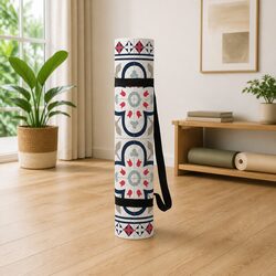 Yoga Mat Barcelona Pattern Thick Lightweight Portable Fitness Exercise Cushion