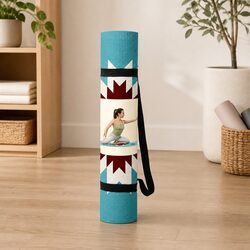 Yoga Mat Navajo Design Thick Lightweight Portable Cushioned Exercise Fitness Gym