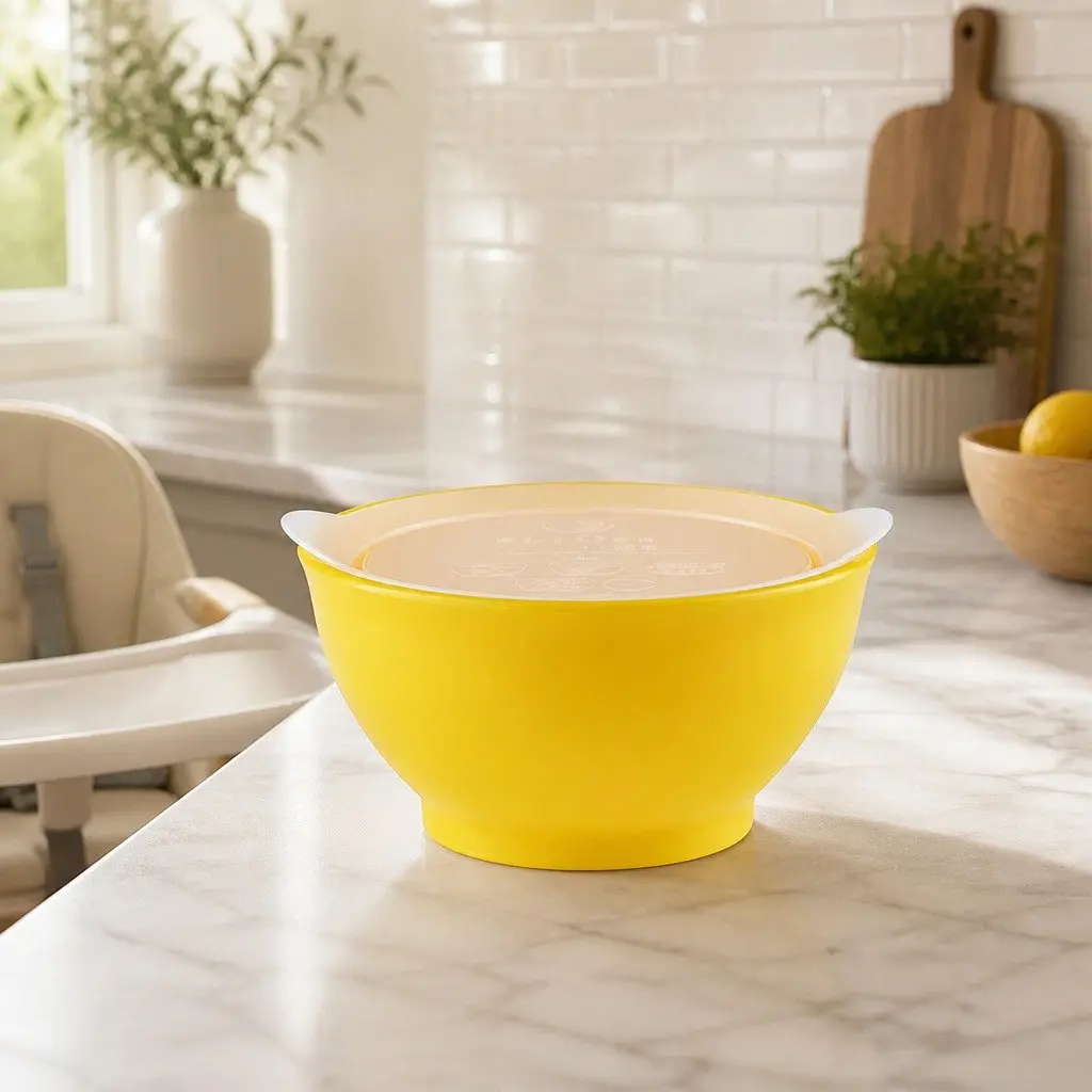 Kids Spill-Proof Anti-Slip Bowl Stage 1 Self-Feed Infant Toddler Feeding with