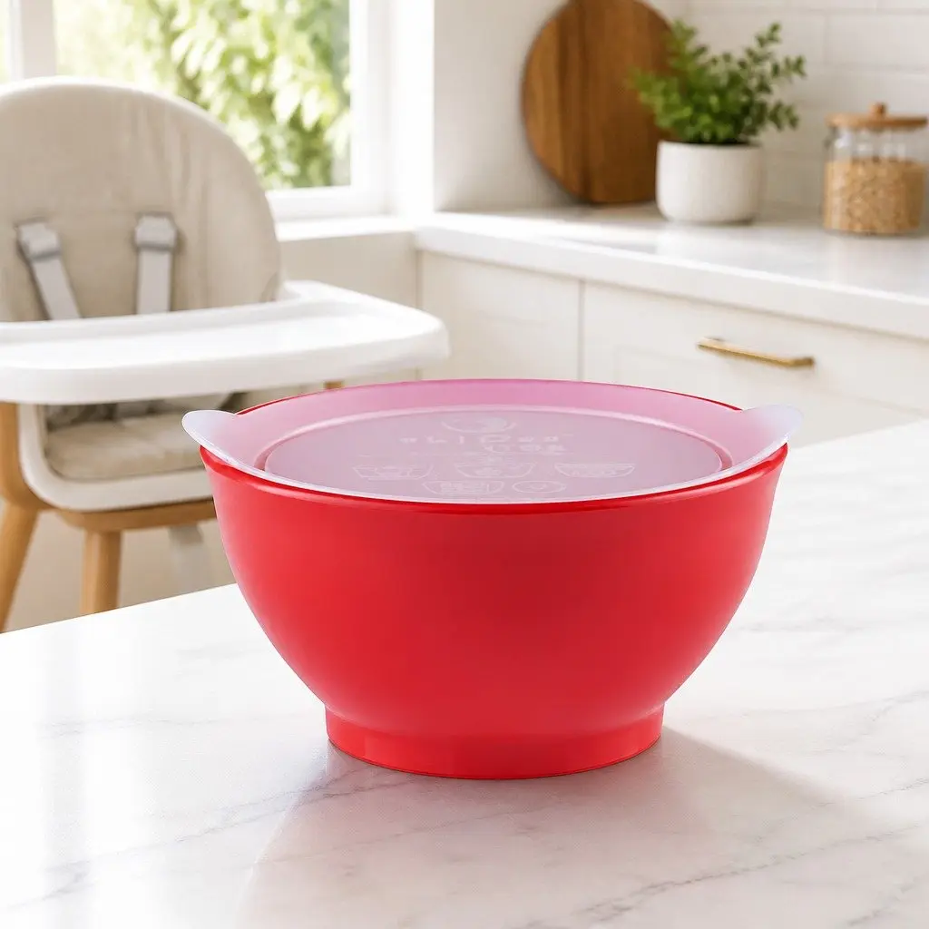 Kids Spill-Proof Anti-Slip Bowl Stage 1 Self-Feed Infant Toddler Feeding with