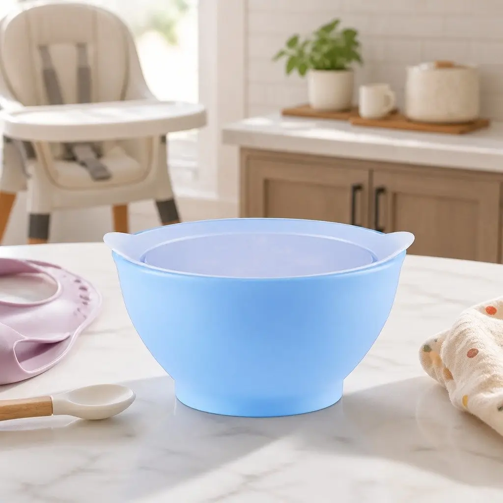 Kids Spill-Proof Anti-Slip Bowl Stage 1 Feeding Self-Feed Training Toddler