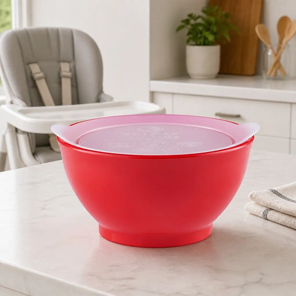 Spill-Proof Anti-Slip Bowl Orange 237ml Self-Feeding Training for Infants and Toddlers