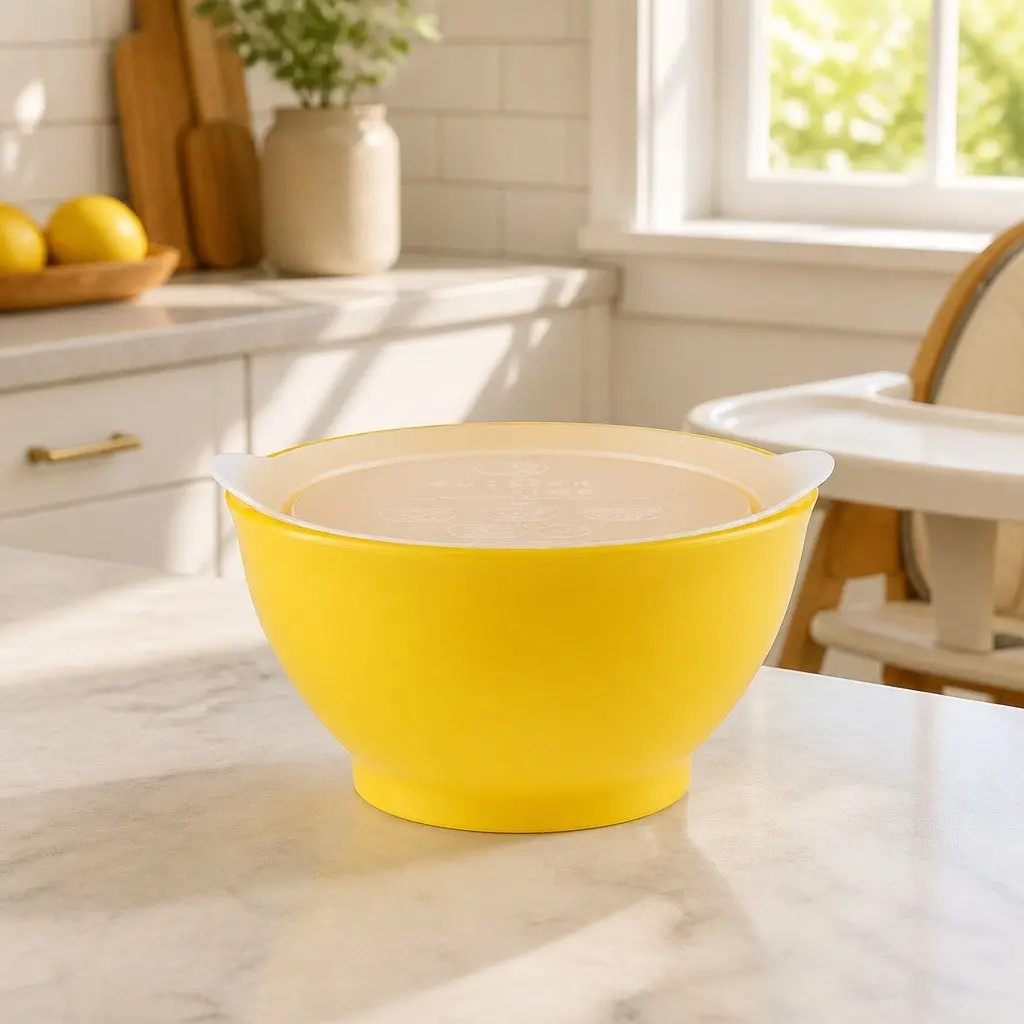 Spill-Proof Anti-Slip Bowl Pink Infant Toddler Self-Feed