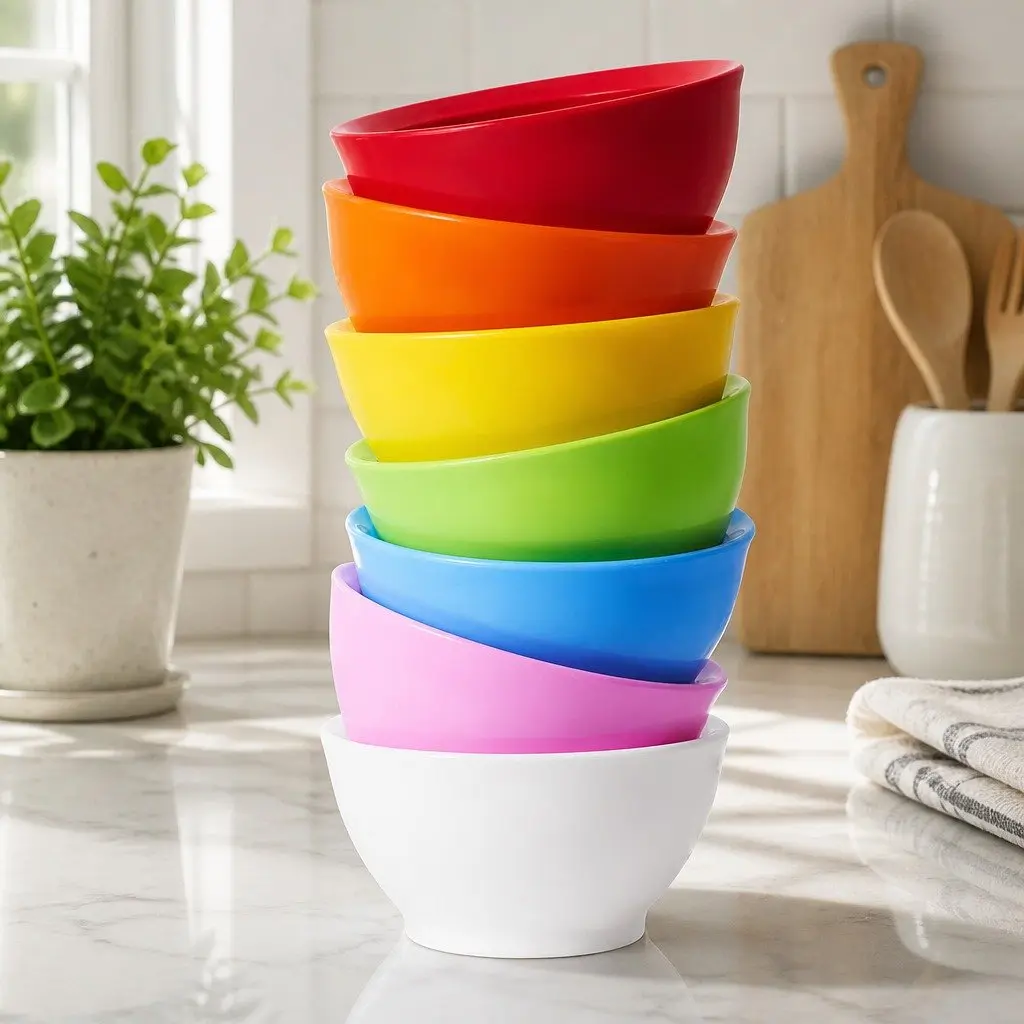 Spill-Proof Anti-Slip Bowl Pink Infant Toddler Self-Feed