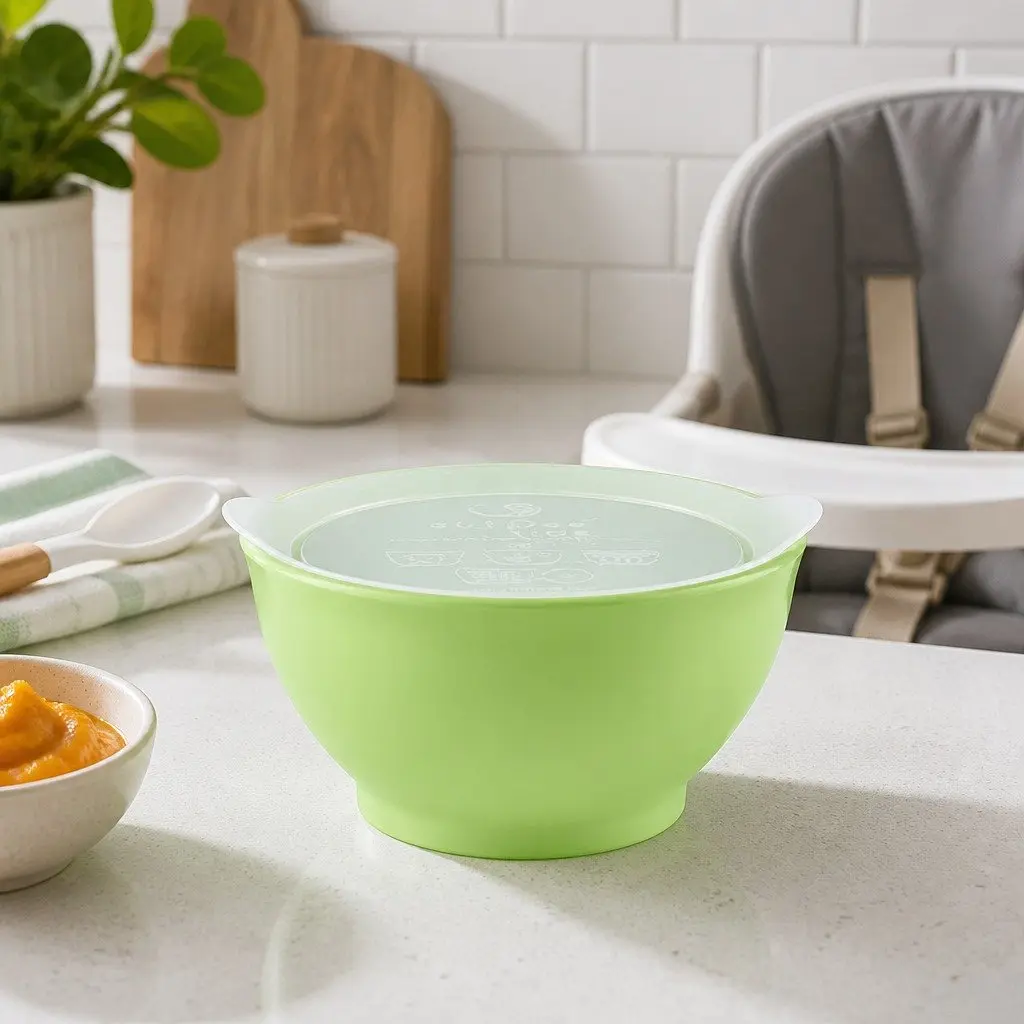 Spill-Proof Anti-Slip Bowl Blue 8oz Smart-Edge Technology Twin Pack