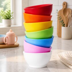 Compact 8oz Spill-Proof Bowls for Toddler Feeding