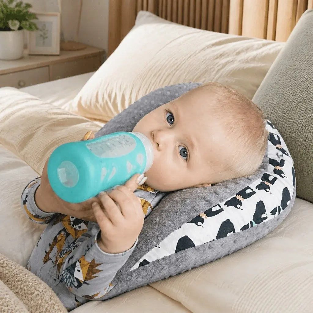 Hen Pillow Large Coral Soft Toy Sleeping Feeding Support Nursery Comfort Cushion