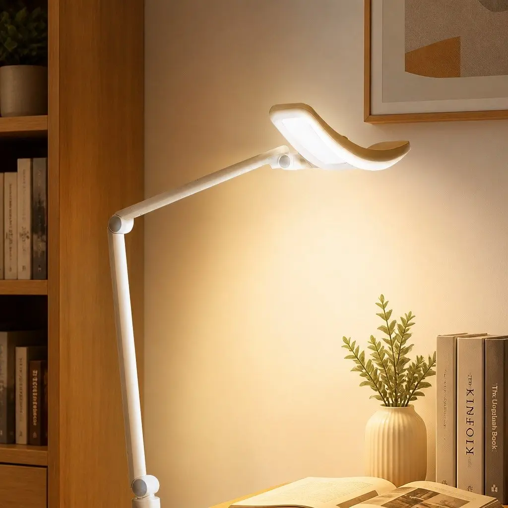 LED Reading Table Lamp Eye Protection Desk Light Adjustable Brightness Colour