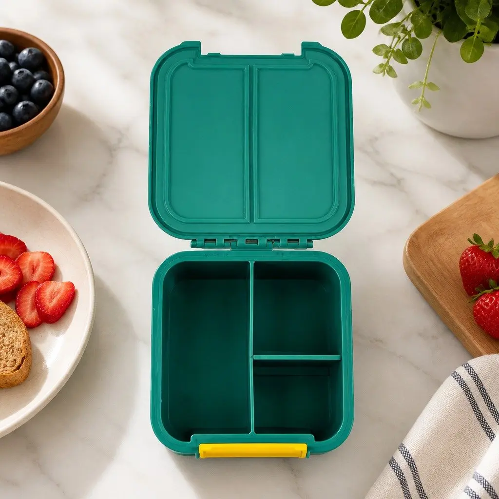 Bento Lunch Box Kids Leakproof Two Compartments Compact Child-Friendly