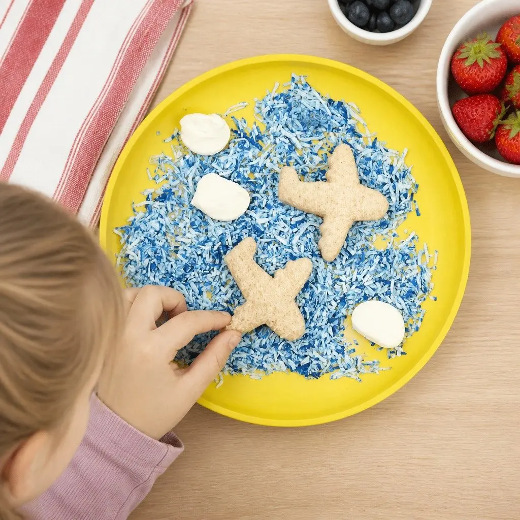 Sandwich Cutters Set Aeroplane Train Kids Lunch Box Fun Food