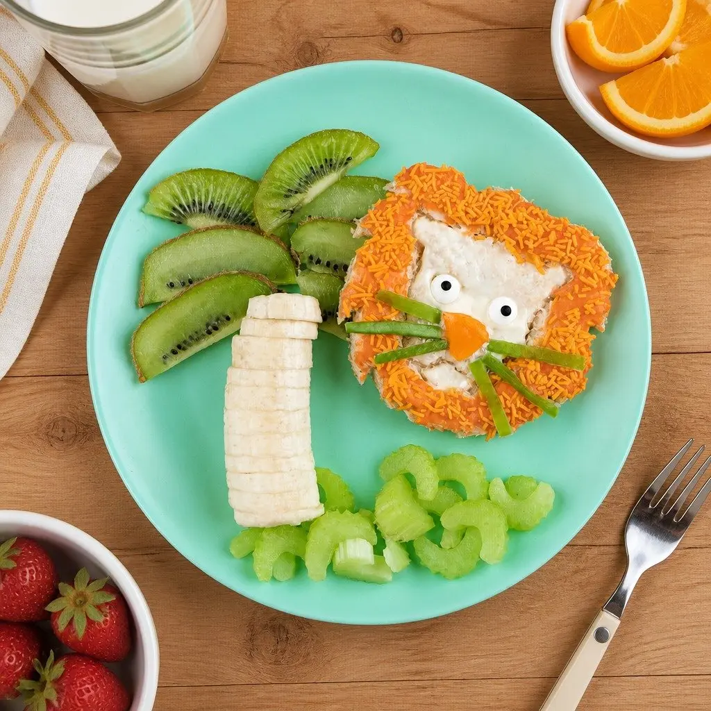 Lion Sandwich Cutter Set Kids Lunch Punch Large Paw Print Cutter Play Food