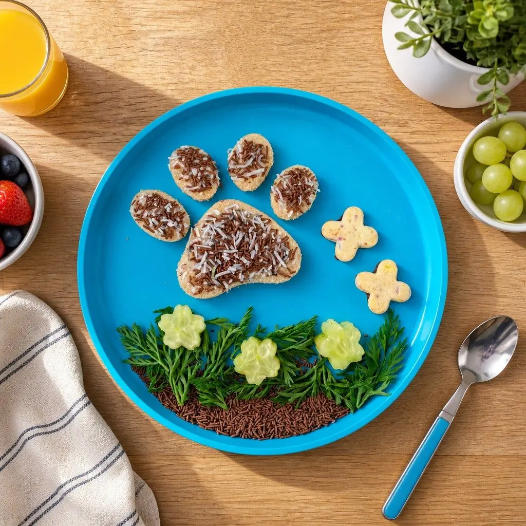 Lion Sandwich Cutter Set Kids Lunch Punch Large Paw Print Cutter Play Food
