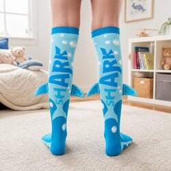 Concise Design: Shark Socks for Kids 3-5