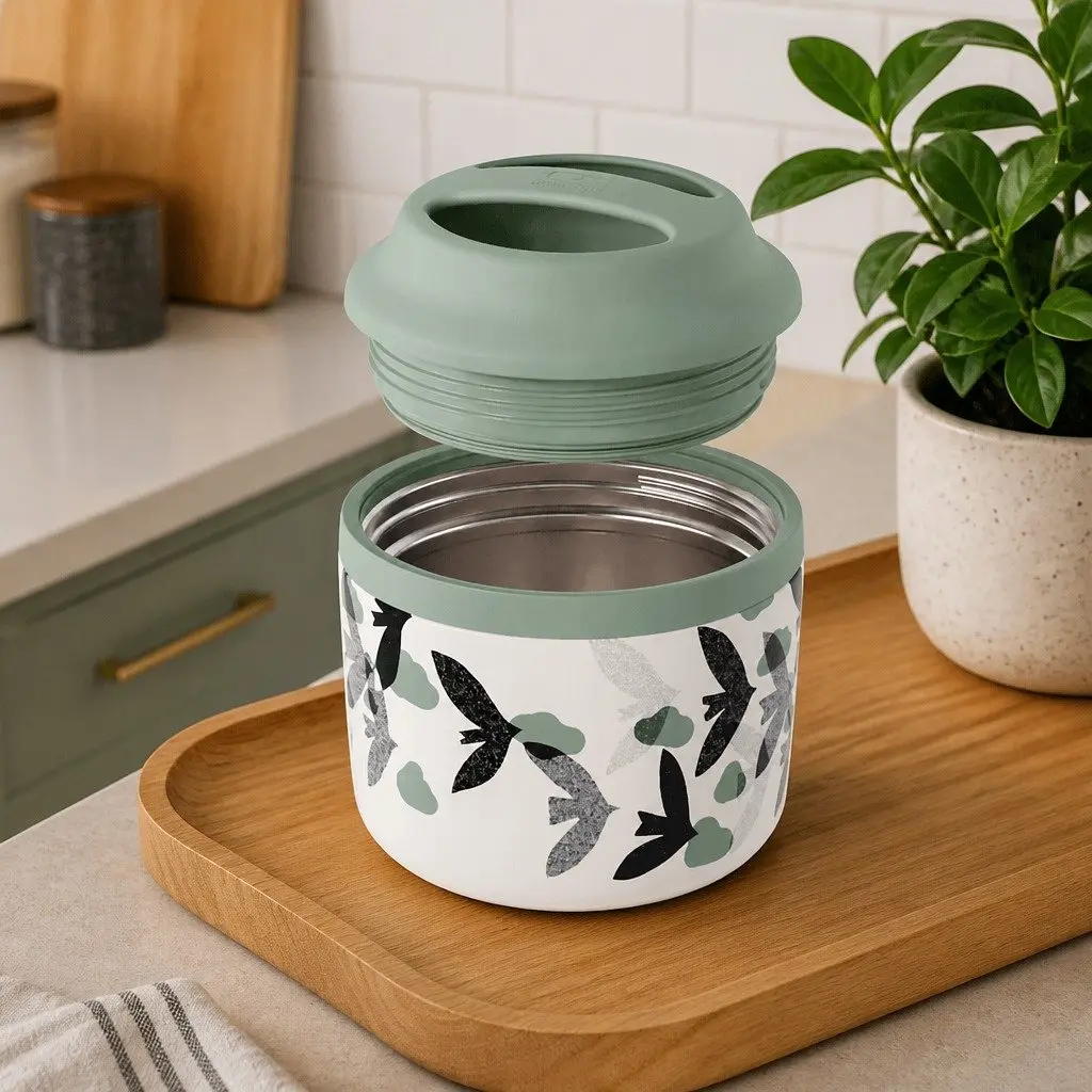 Insulated Lunch Box 550ML Stainless Steel Airtight Container Kids Food Storage