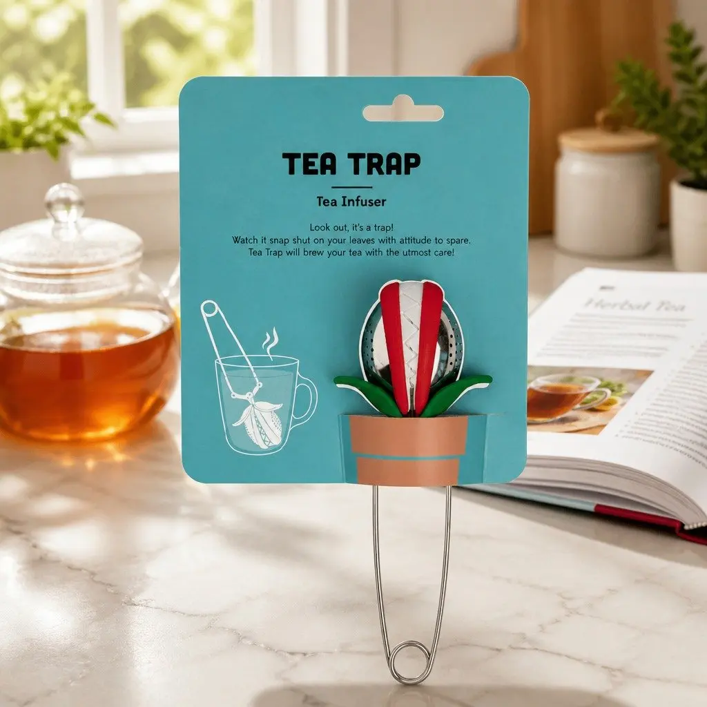 Tea Infuser Silicone Stainless Steel Brewing Strainer Tea Trap Leaf Filter