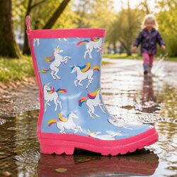 Kids Slip-Resistant Waterproof Rain Boots