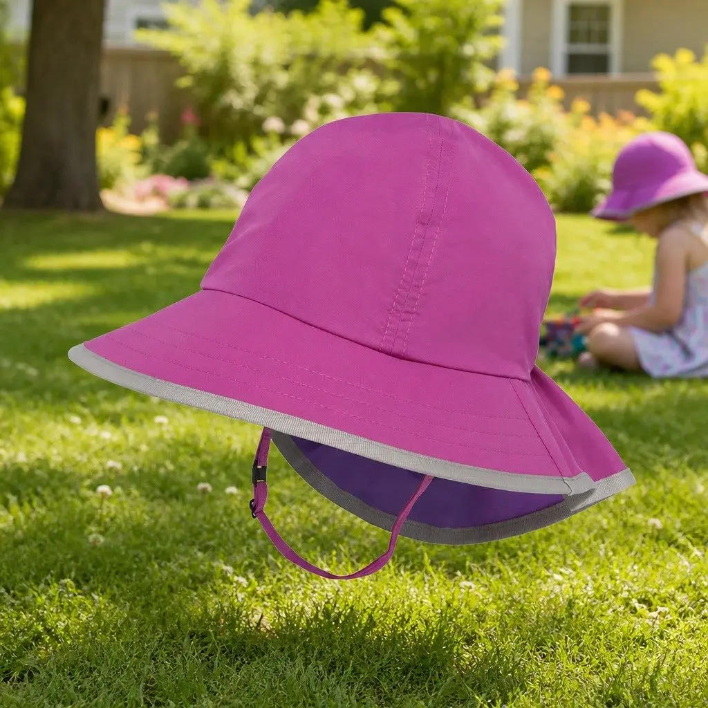 Kids Play Hat Blossom Small UPF50+ Sun Protection Neck Veil