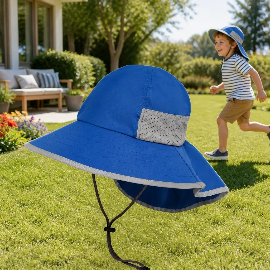 Kids Play Hat Royal Small UPF50+ Sun Protection Breakaway Strap