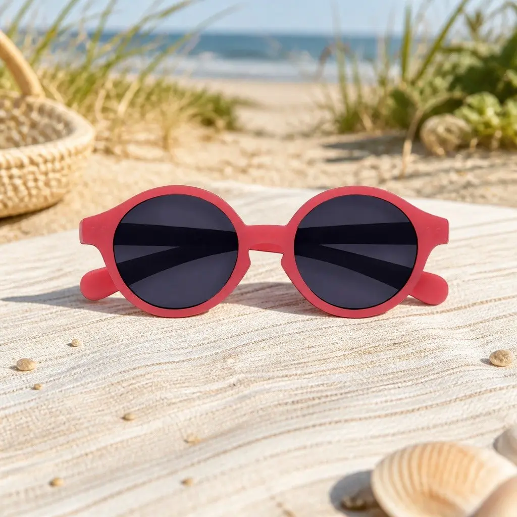 Baby Sunglasses Round Frame Lightweight UV Protection Unisex 0-9 Months