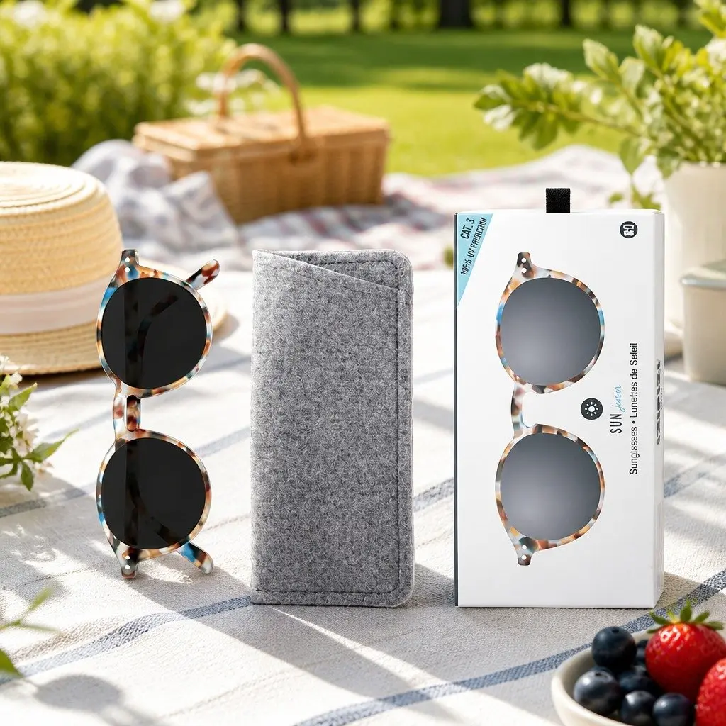 Baby Sunglasses Round Frame Lightweight UV Protection Unisex 0-9 Months