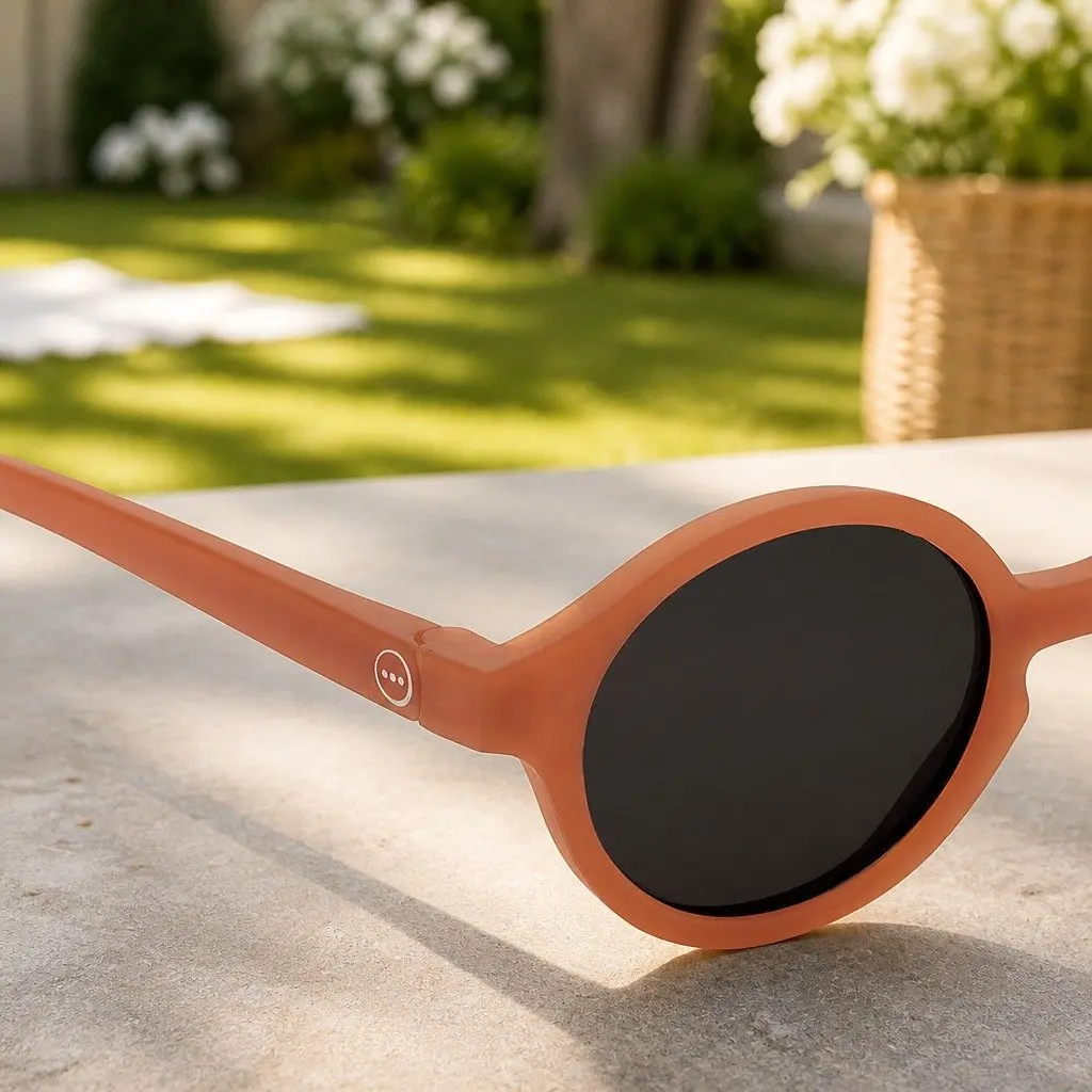 Baby Sunglasses 0-9 Months Round Frame UV Protection Lightweight Unisex Kids
