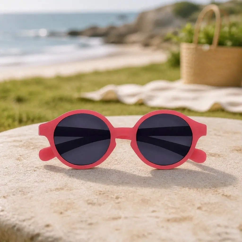 Baby Sunglasses 0-9 Months Round Frame UV Protection Lightweight Unisex Kids