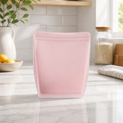 Your 1.5L Silicone Food Bag in Blush - Perfect for Storage