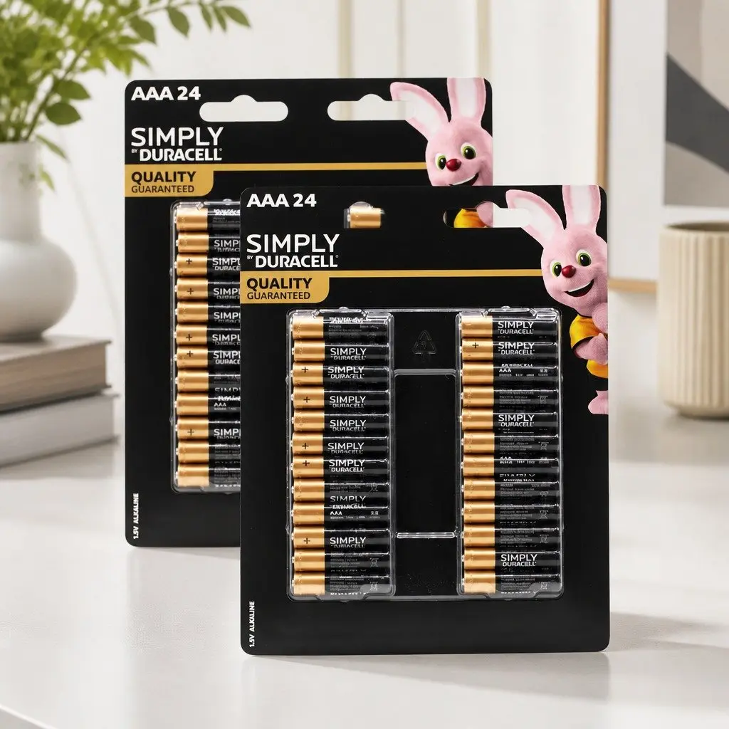 AAA Alkaline Batteries Bulk Long Lasting Power 24 Pack