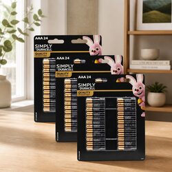 AAA Alkaline Batteries 24 Pack x3 Long Lasting Power Household Electronics Bulk